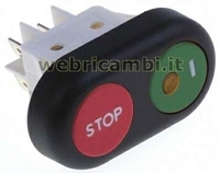 IMMAGINE DI Cod. 82730 - PULSANTIERA 2 TASTI I-O VERDE-ROSSA